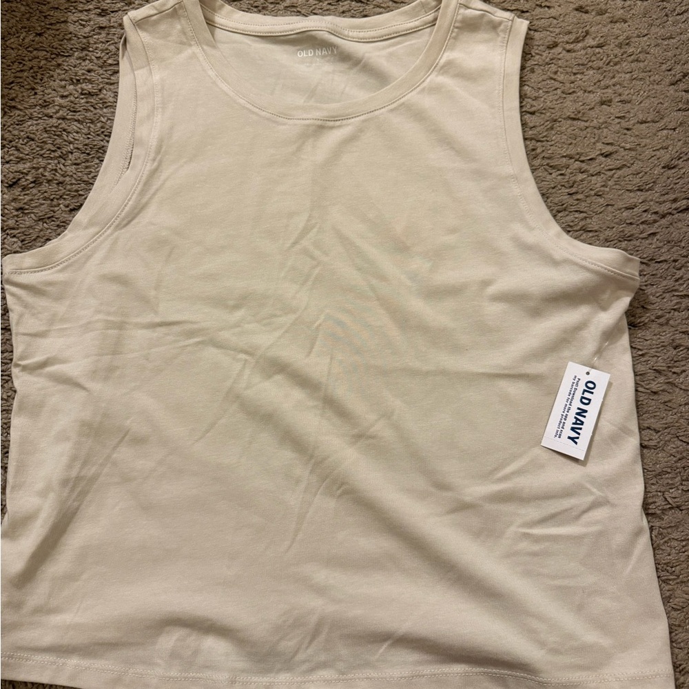 Old Navy Beige Sleeveless Top NWT